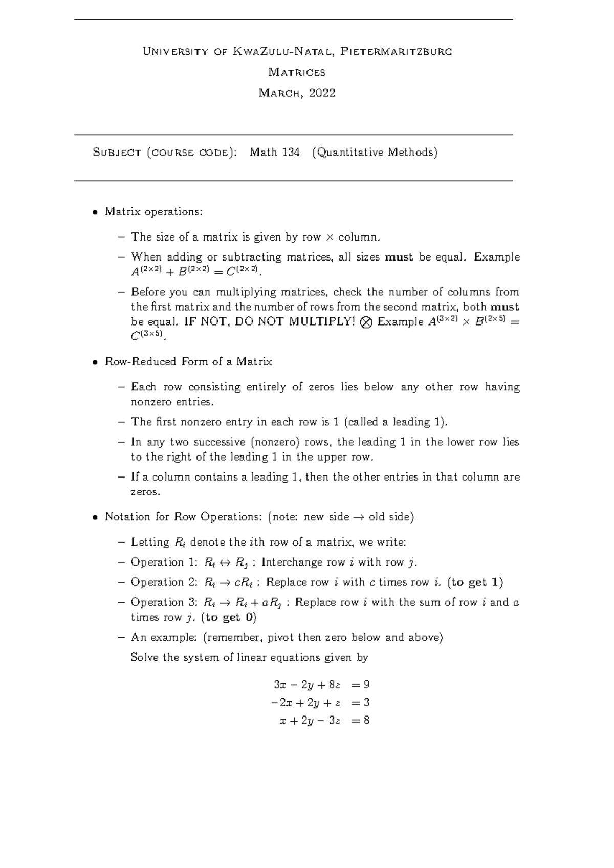 Test 3 Memo - Past Exam Paper Review - Studocu
