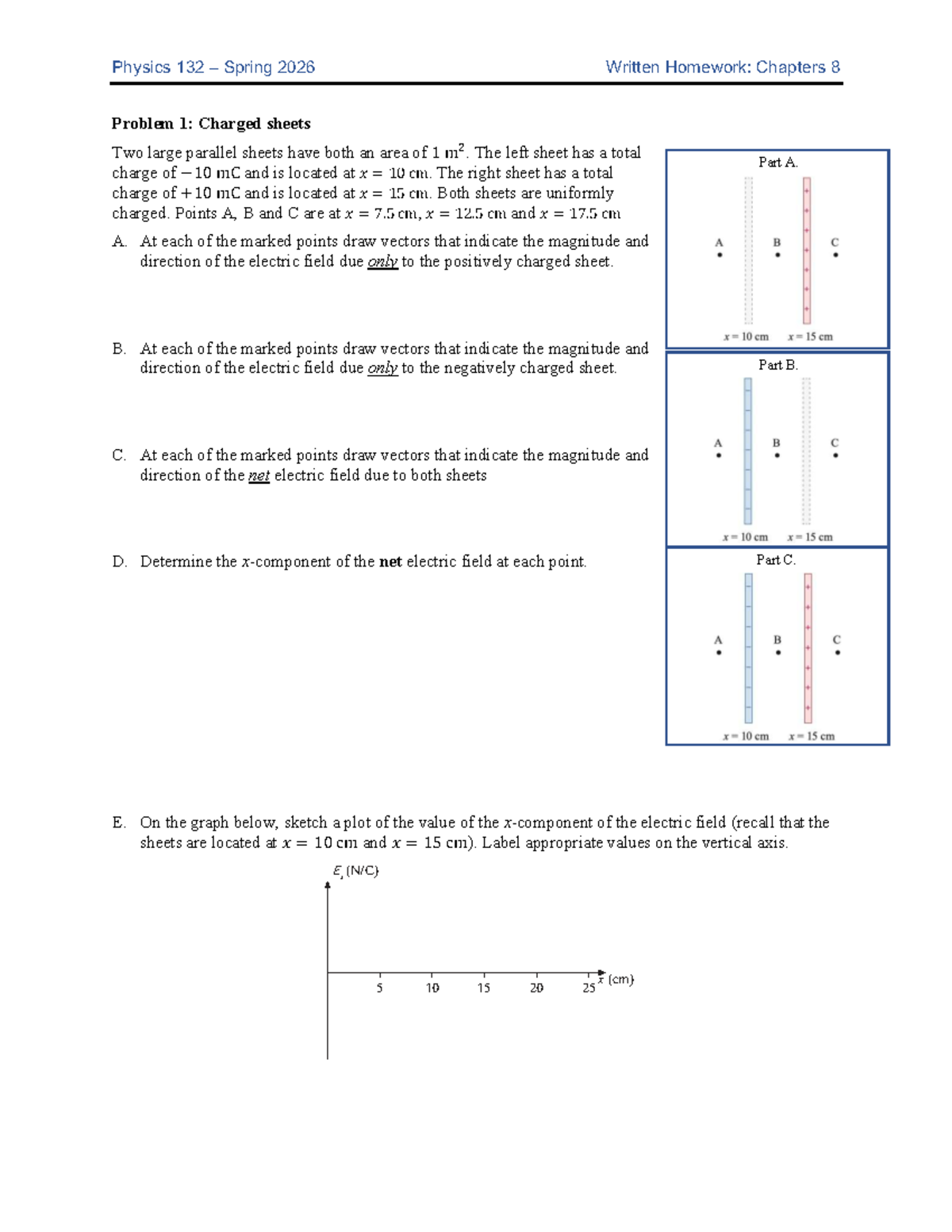 Physics 132 Spring 2026: Ch 8 Written Homework Problems - Studocu