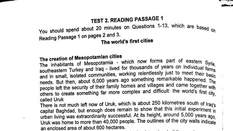 R-TEST 2: Reading Passage Analysis and Comprehension - Studocu