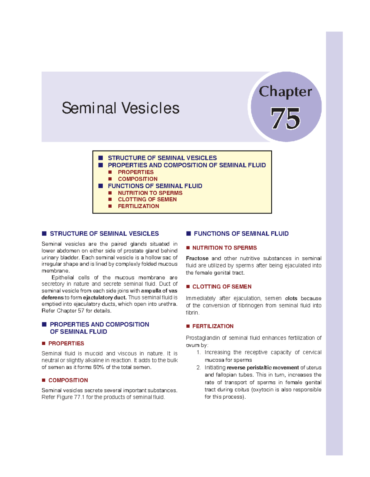 Chapter on Seminal Vesicles: Structure, Composition, and Functions ...