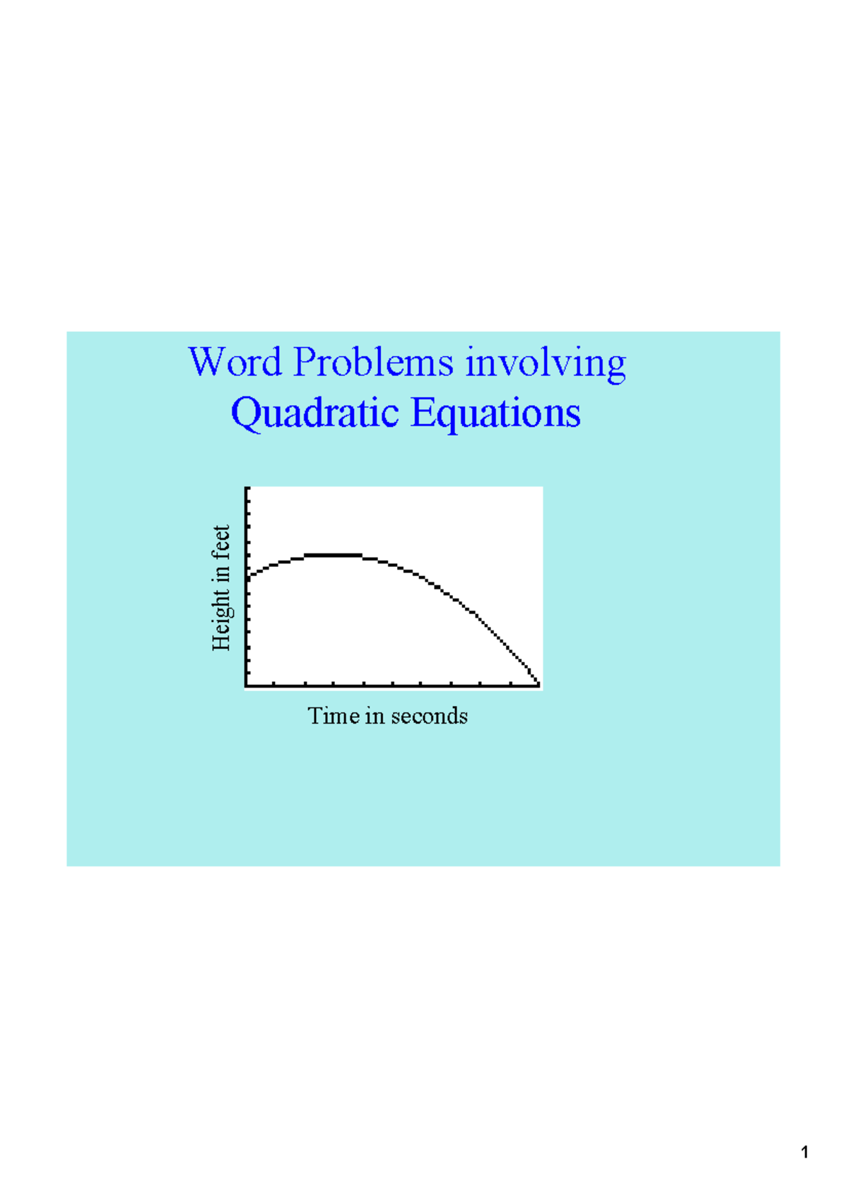 14 - Quadratic Word Problems in Mathematics - Exercises & Solutions ...