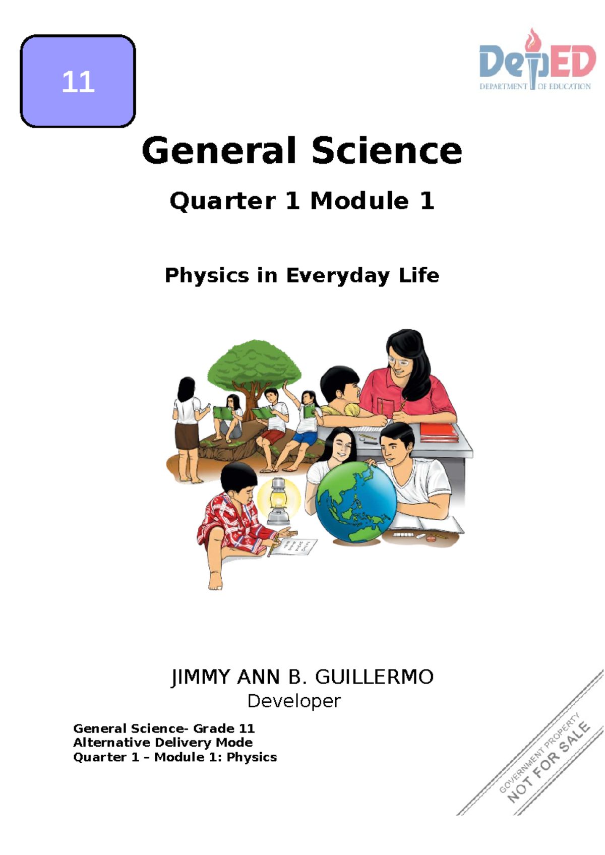 General Science G11 Q1 Module 1: Physics in Everyday Life - Document Preview