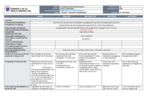 DLL Science 3 Q3 W6 - DLL - GRADES 1 to 12 DAILY LESSON LOG School ...