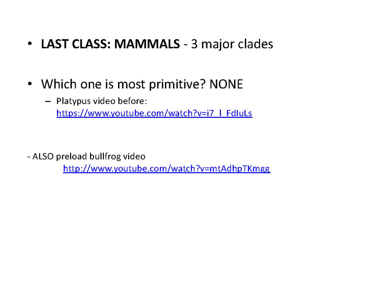 Vertebrate Evolution: Examining Tetrapods and Their Lineages - LAST ...