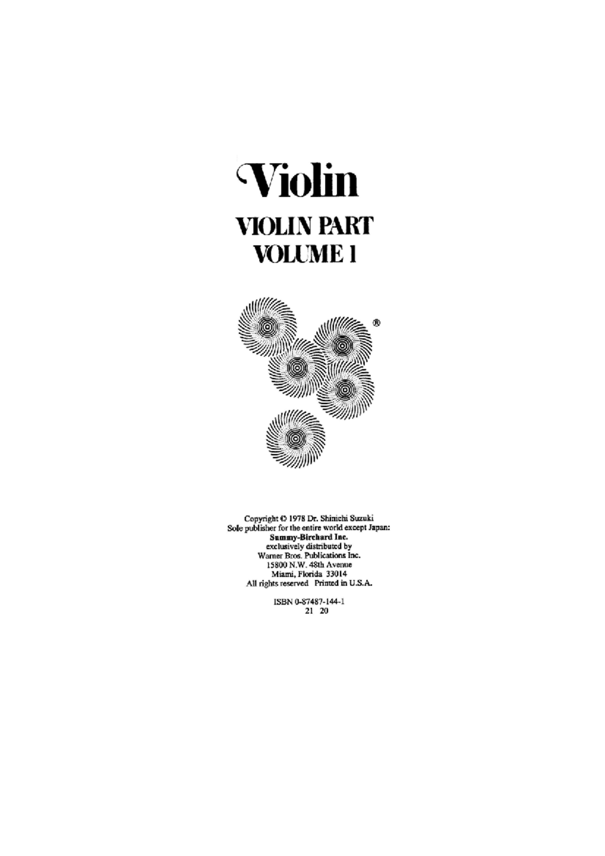 Suzuki Method Violin Theory Volume 1 - Student Guide - Studocu