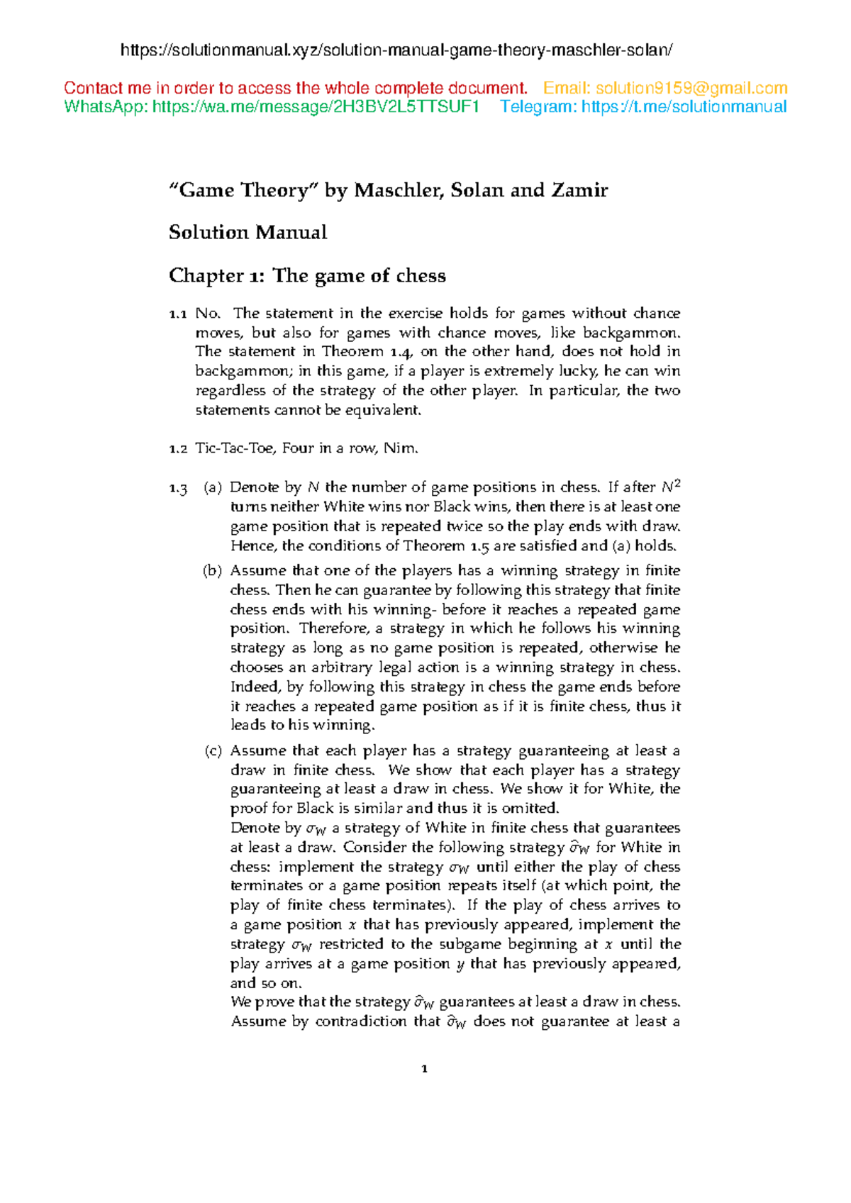 Solution Manual for 