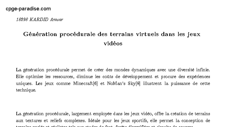 18298 KARDID Génération Procédurale des Terrains Virtuels dans les Jeux ...