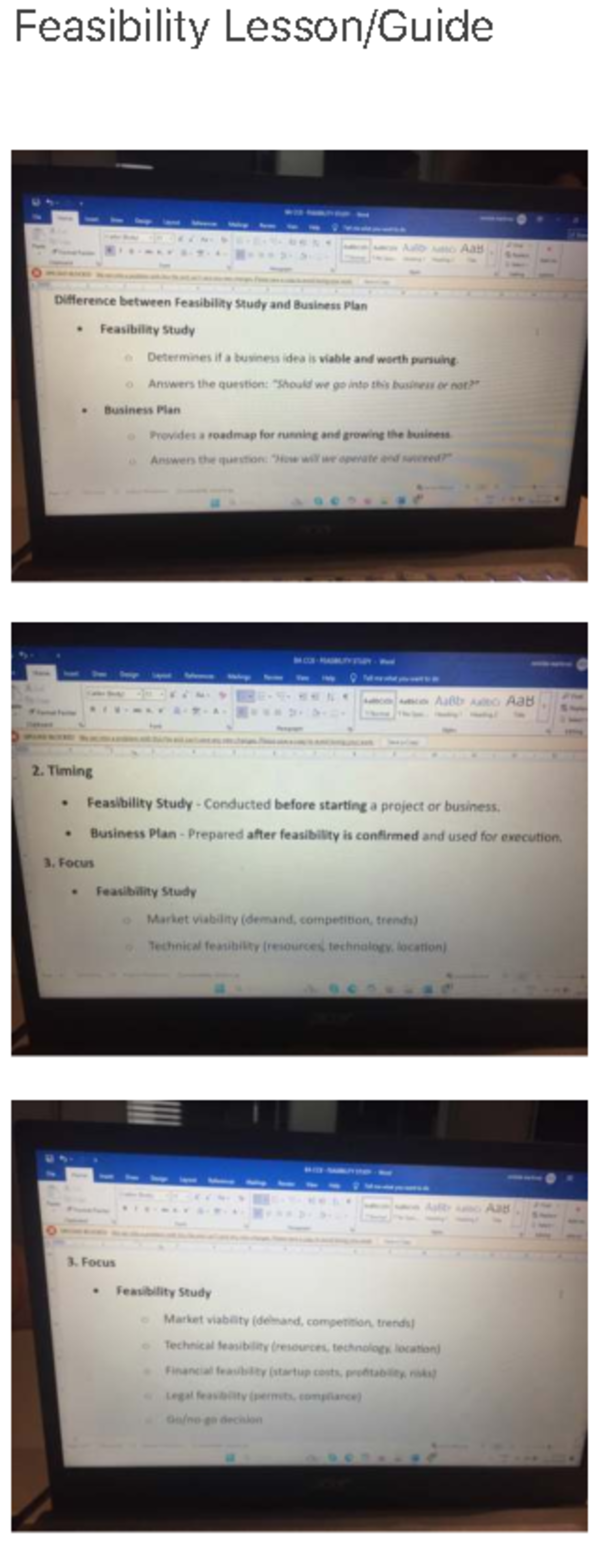 Feasibility Study vs. Business Plan: Key Differences Explained - Studocu