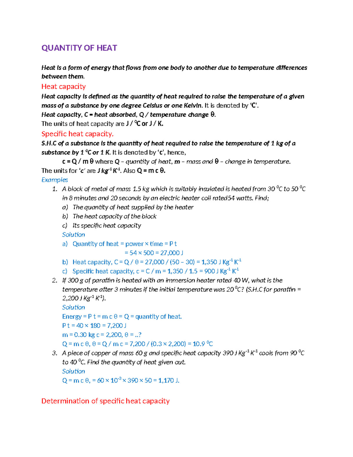 **PHYS 101: Quantity of Heat - Heat Capacity & Latent Heat Concepts ...