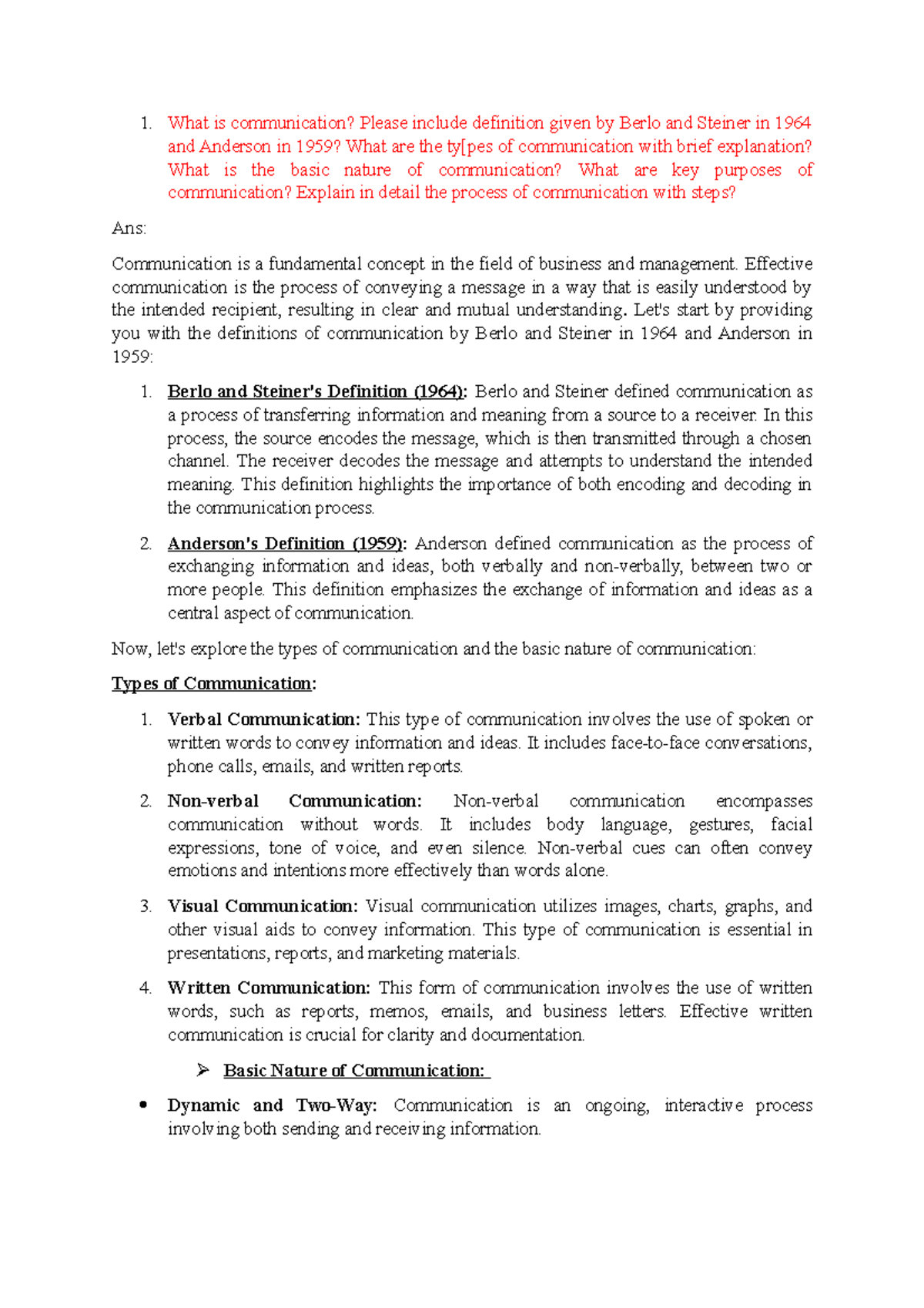 Business Communication (B.Com 101): Key Concepts & Principles Explained ...