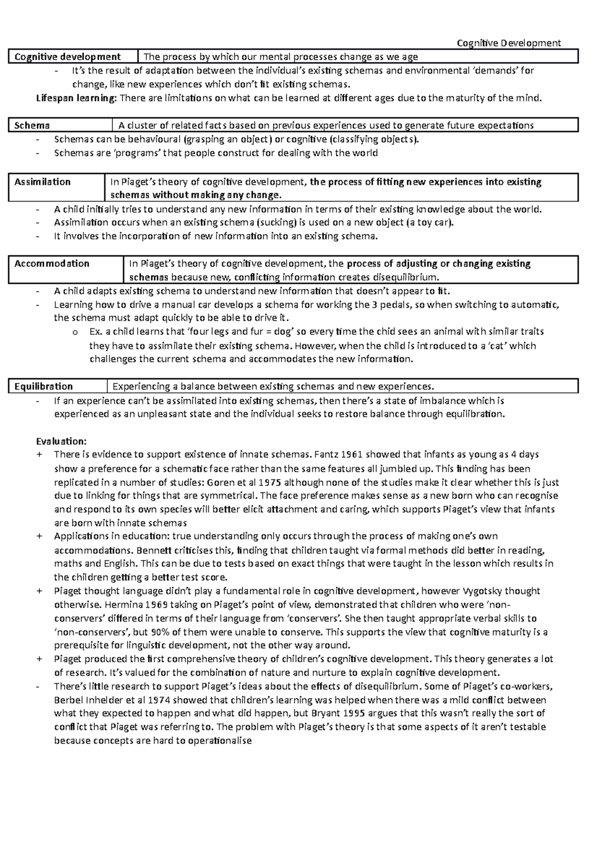 Cognitive Development: Key Concepts and Theories in Child Psychology ...