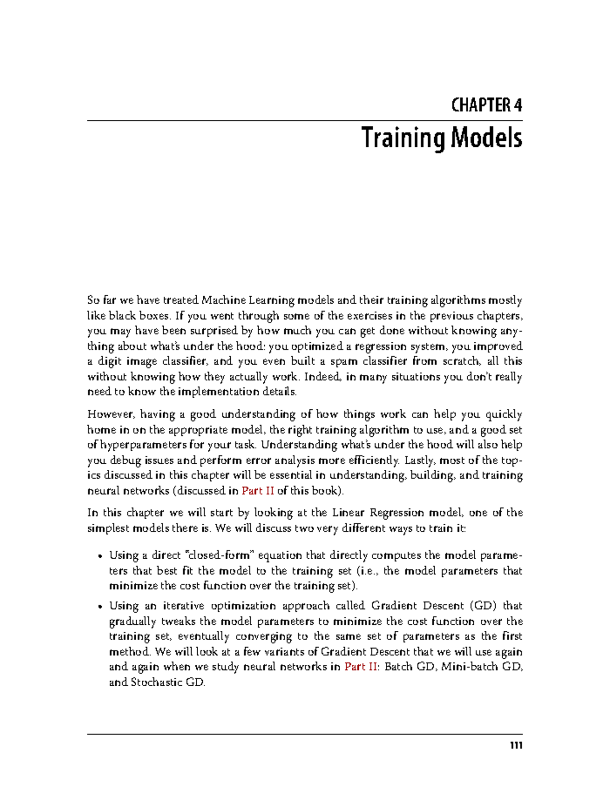 CHAPTER 4: Training Models in Machine Learning - Studocu