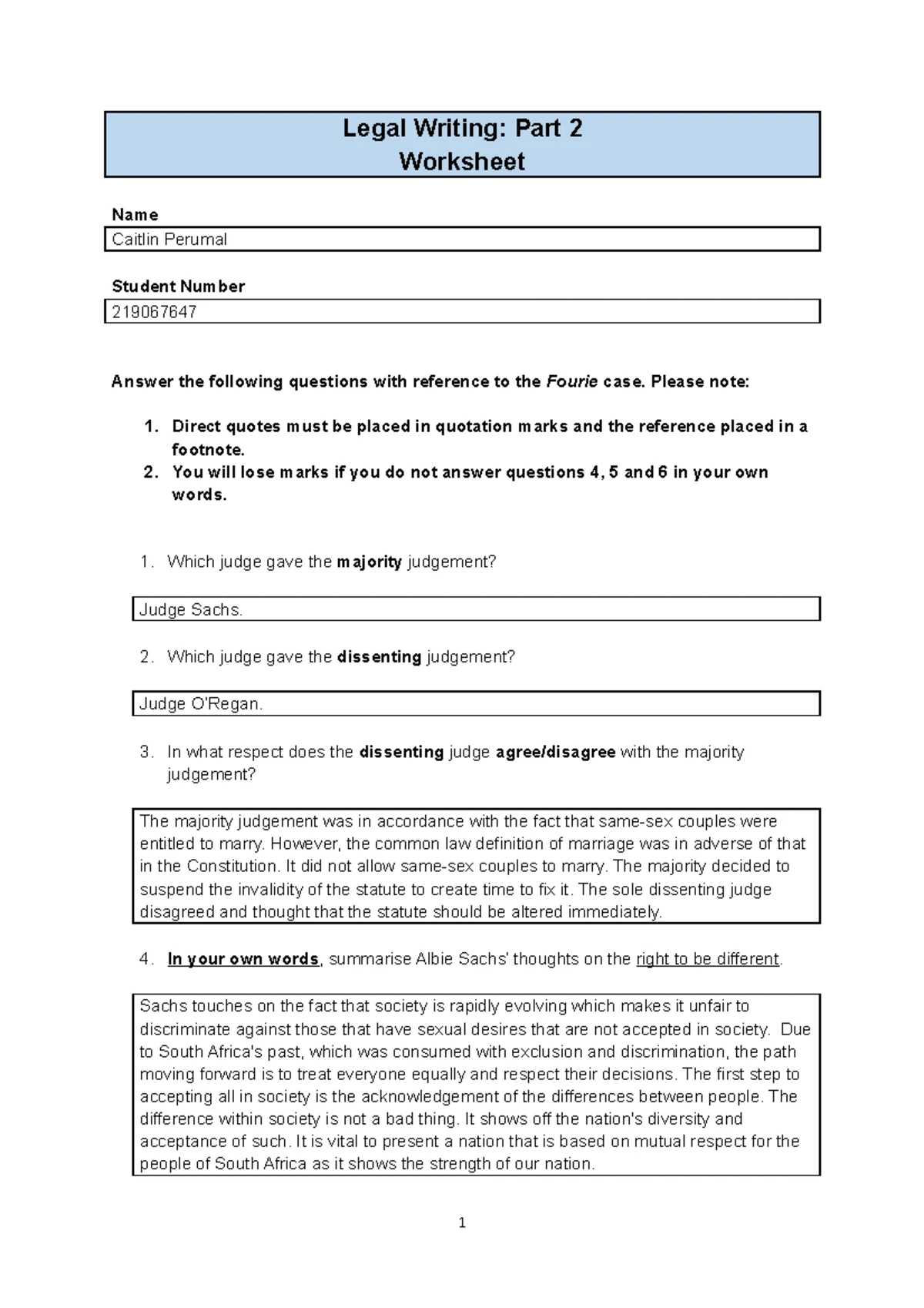 legal writing and reasoning assignment - LEGAL RESEARCH, WRITING AND ...