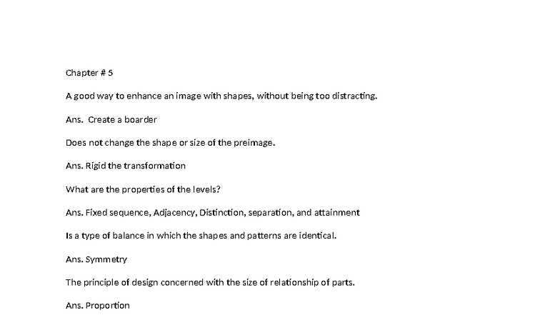 Chapter 5 Flashcards: Enhancing Images & Design Principles - Studocu