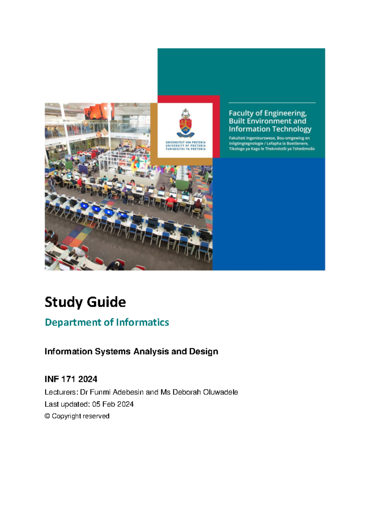 INF 171 2024 Study Guide - Study Guide Department of Informatics ...