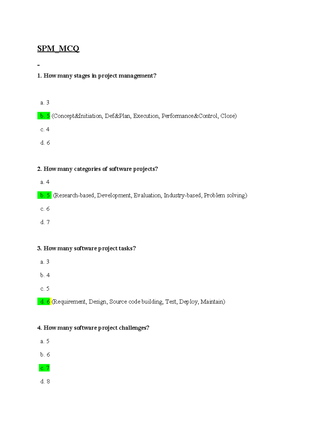 SPM_MCQ: Key Concepts in Project Management and Software Development ...
