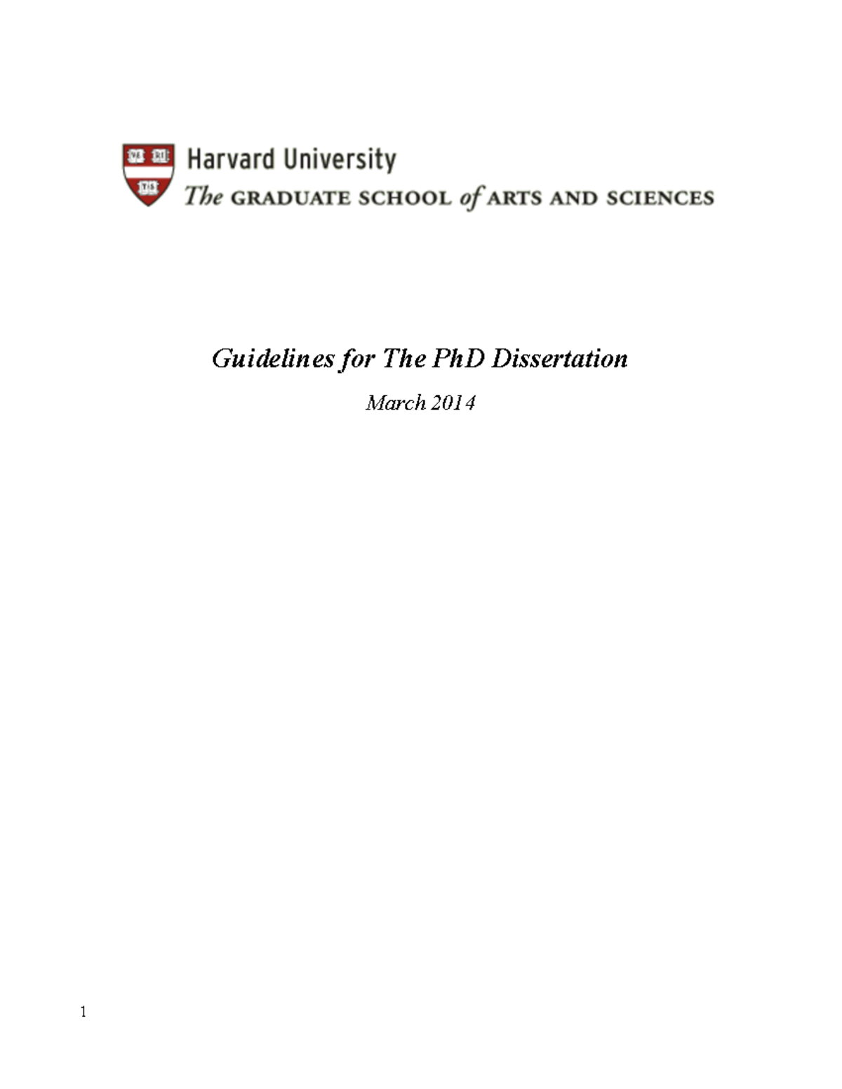Guidelines for the Ph D dissertation - Guidelines for The PhD ...