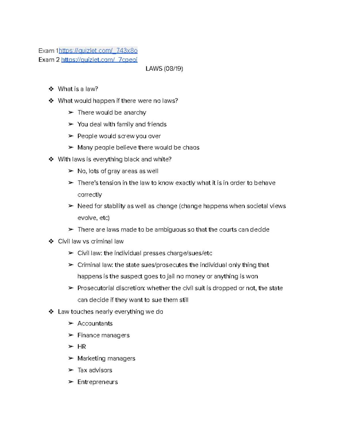 BLAW 101 - Comprehensive Study Notes and Key Concepts for Exam - Studocu
