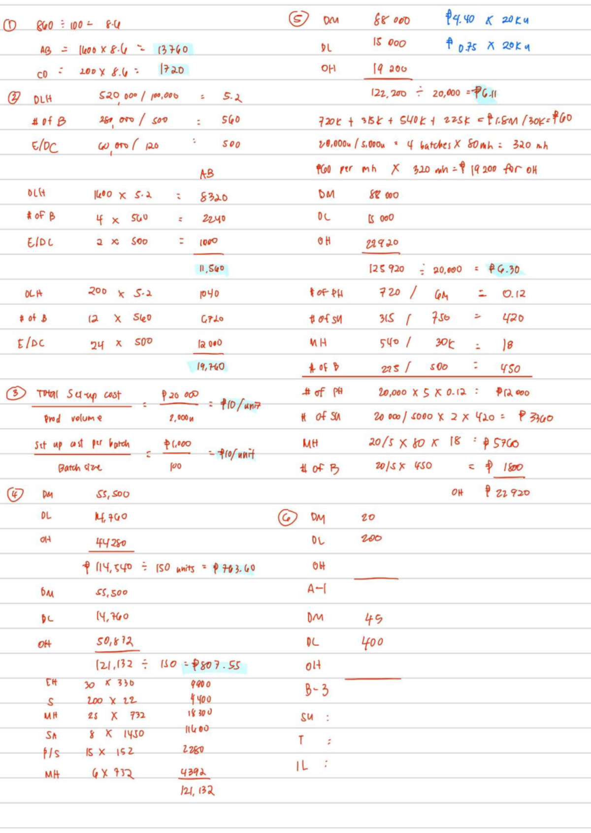 ABC Costing Solutions for S 1 860 100 DM 88 X 20ku - Studocu