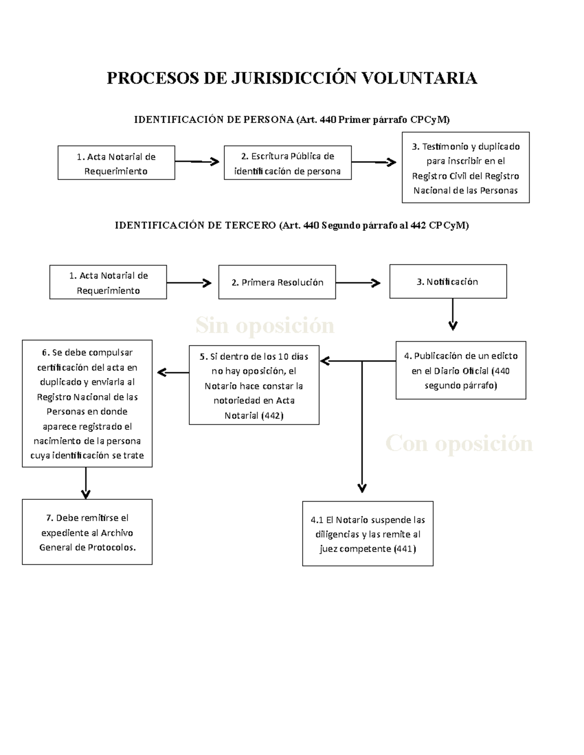 Procesos de Jurisdiccion Voluntaria Notarial (esquemas) - Document Preview