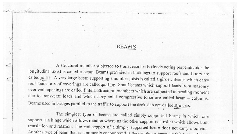 DSS Module 4 - Design and Analysis of Structural Beams - Studocu