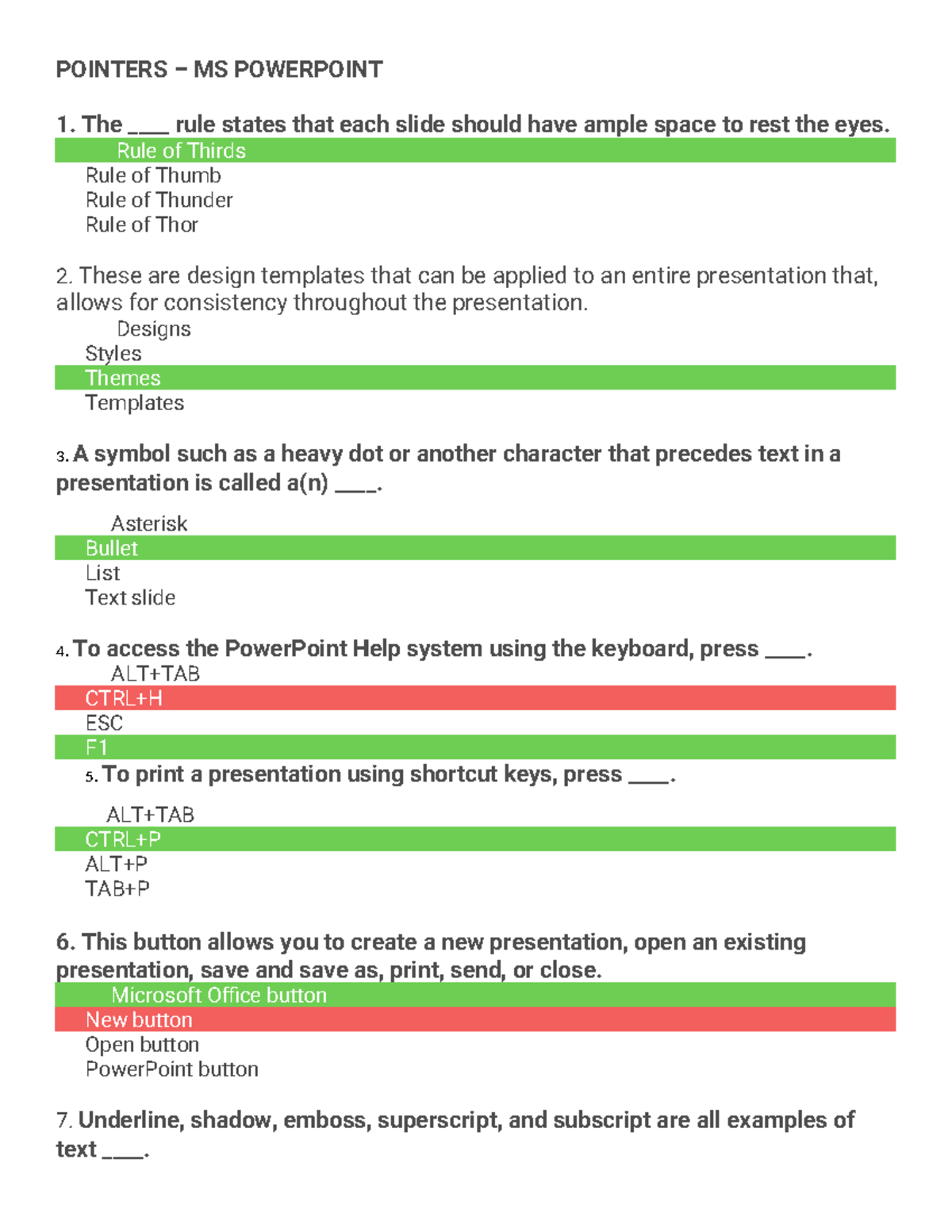MS PowerPoint Lesson Notes - Key Concepts and Guidelines - Studocu