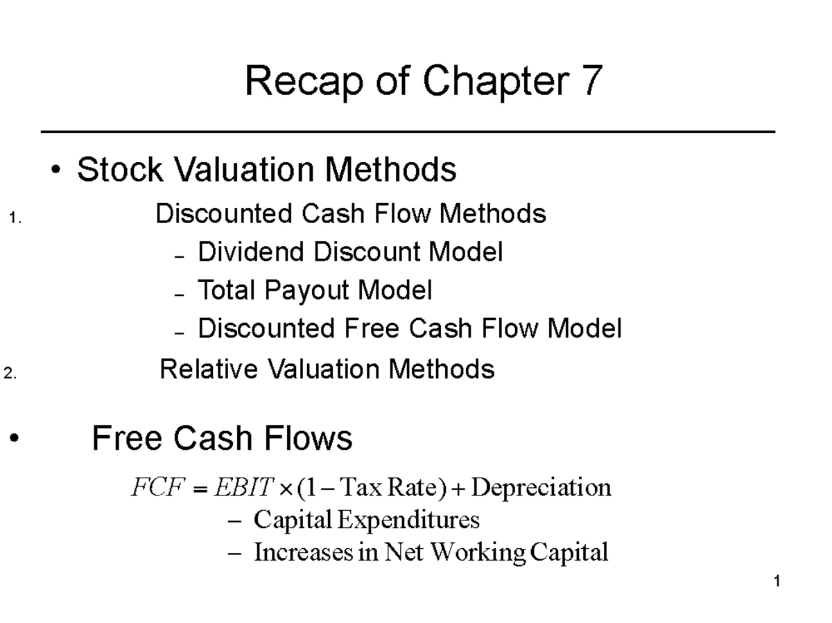FIN 300 - Lecture Notes on Corporate Finance Concepts & Cash Flow - Studocu