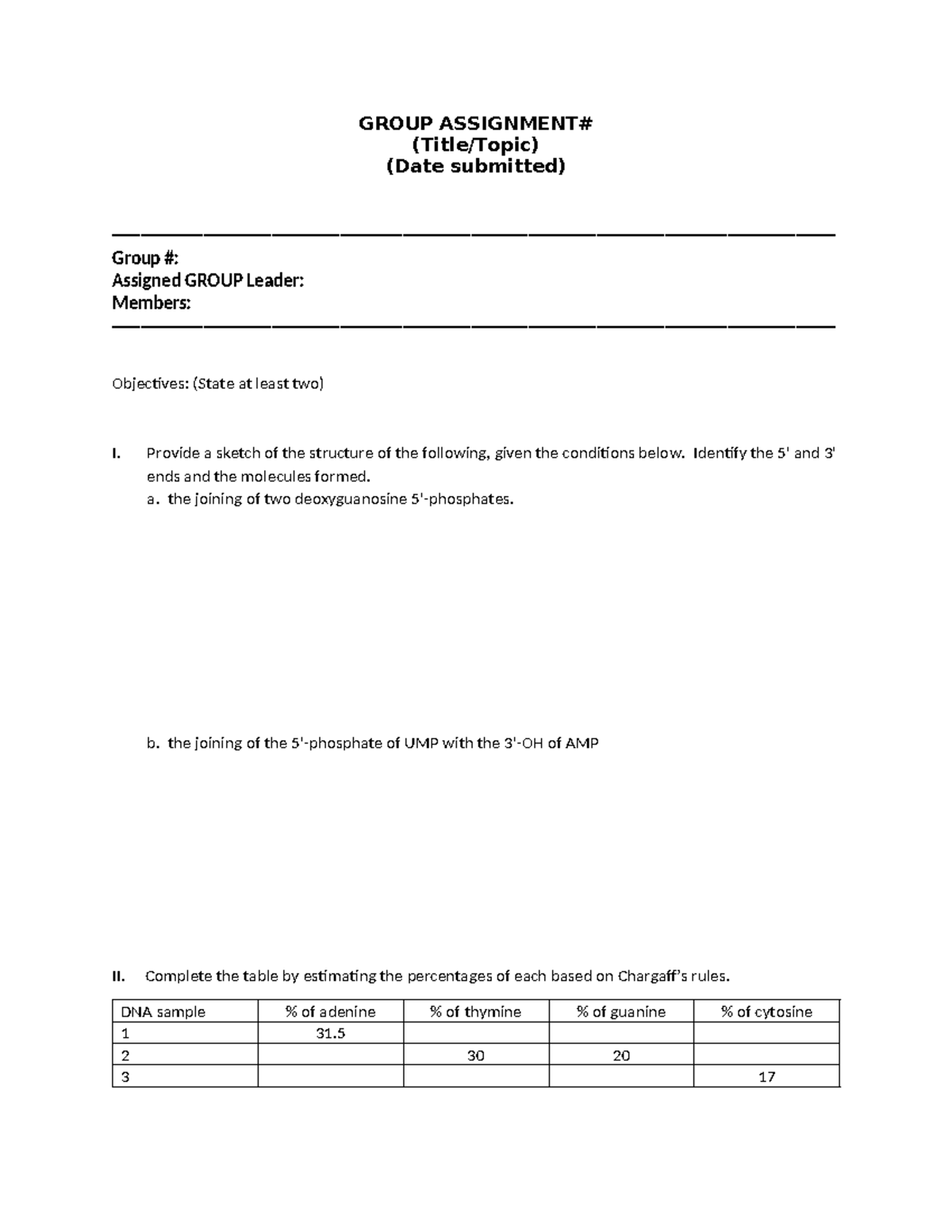 Group Assignment: Structure Sketch & DNA Composition Analysis - ADAS ...