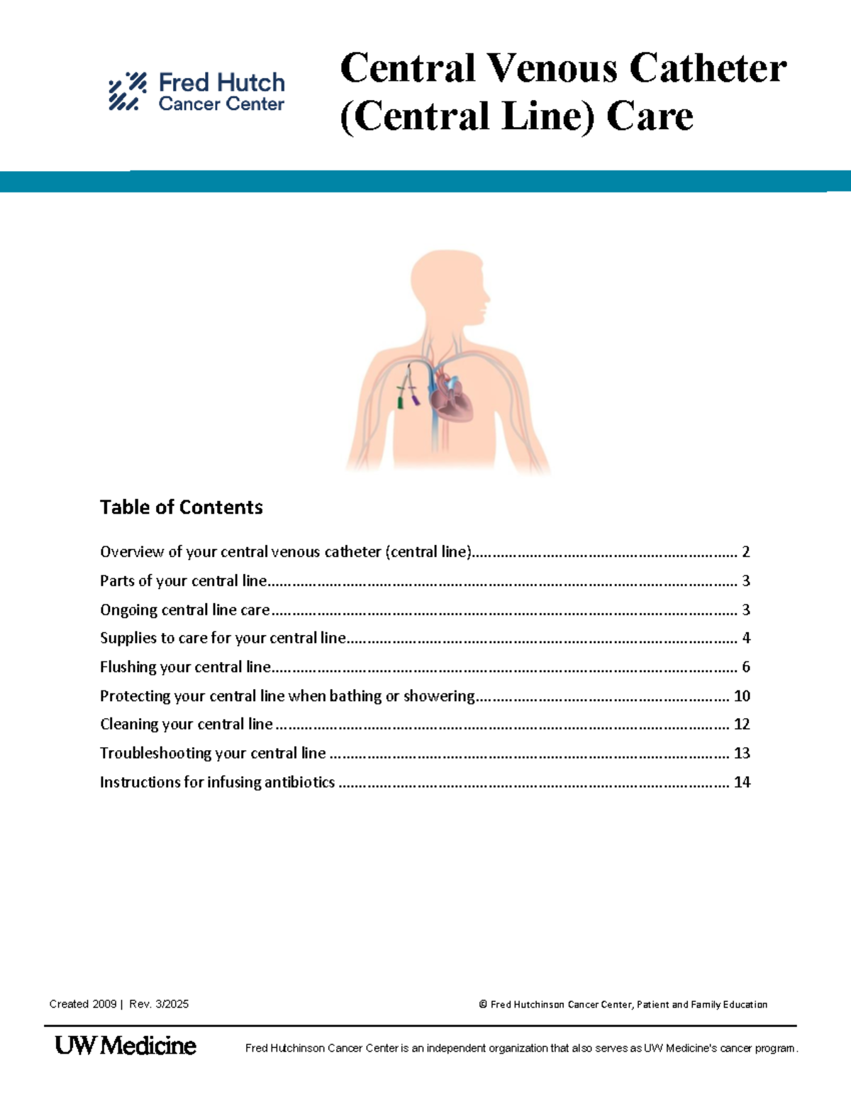 Central Line Care Instructions (Saline Only) - Studocu