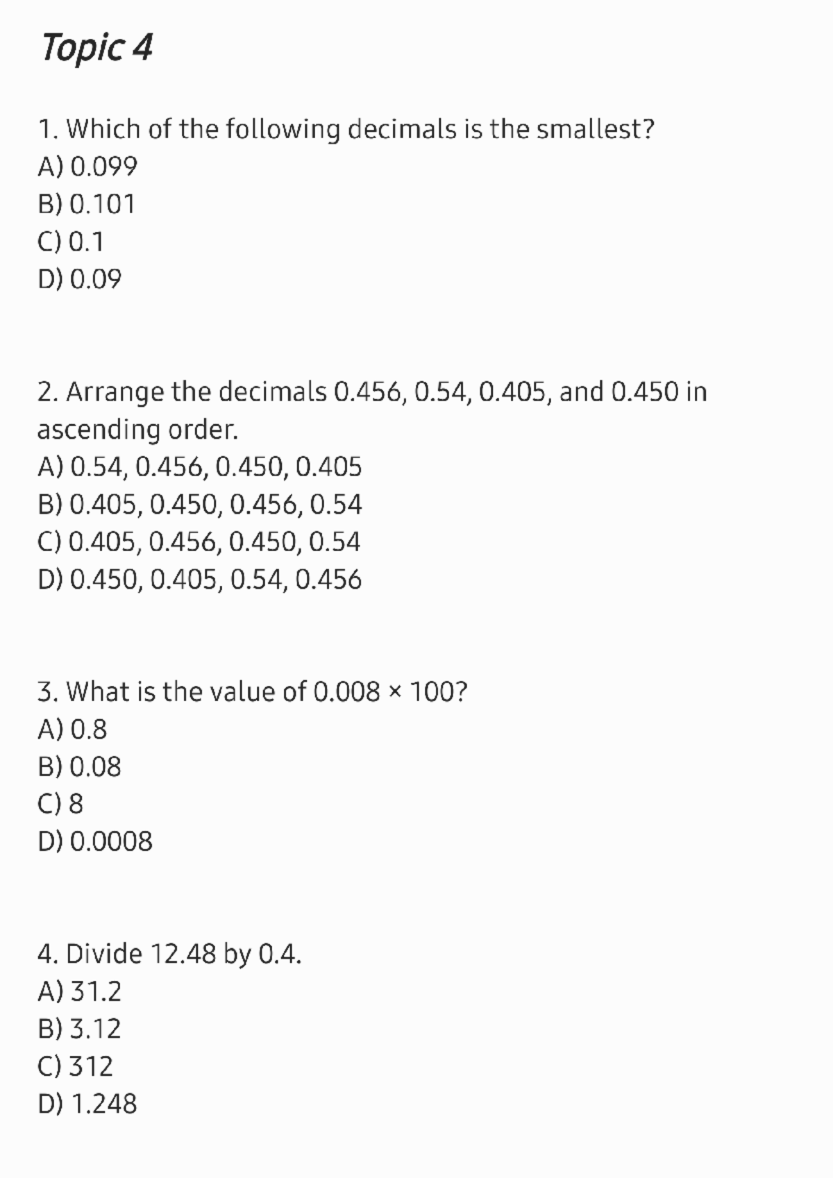 Topic-4 - I am student of this school and I nned some maths information ...