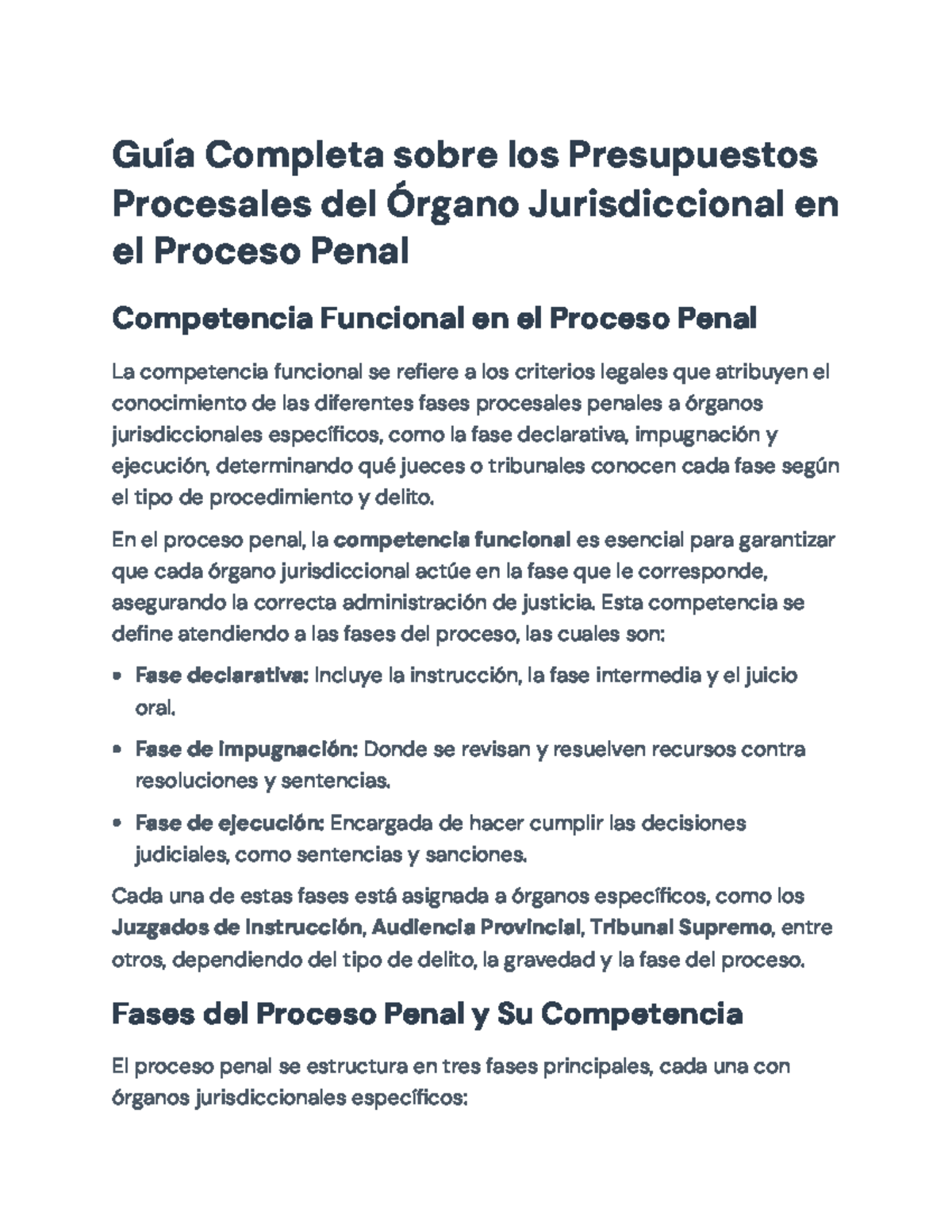 Guía Completa sobre Presupuestos Procesales en el Proceso Penal - 2023 ...