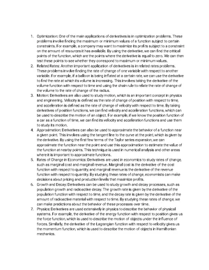 Rates of Change - Study Notes & Assignments - Studocu