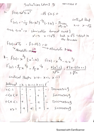 Math 1007 - Carleton - Elementary Calculus I - Studocu