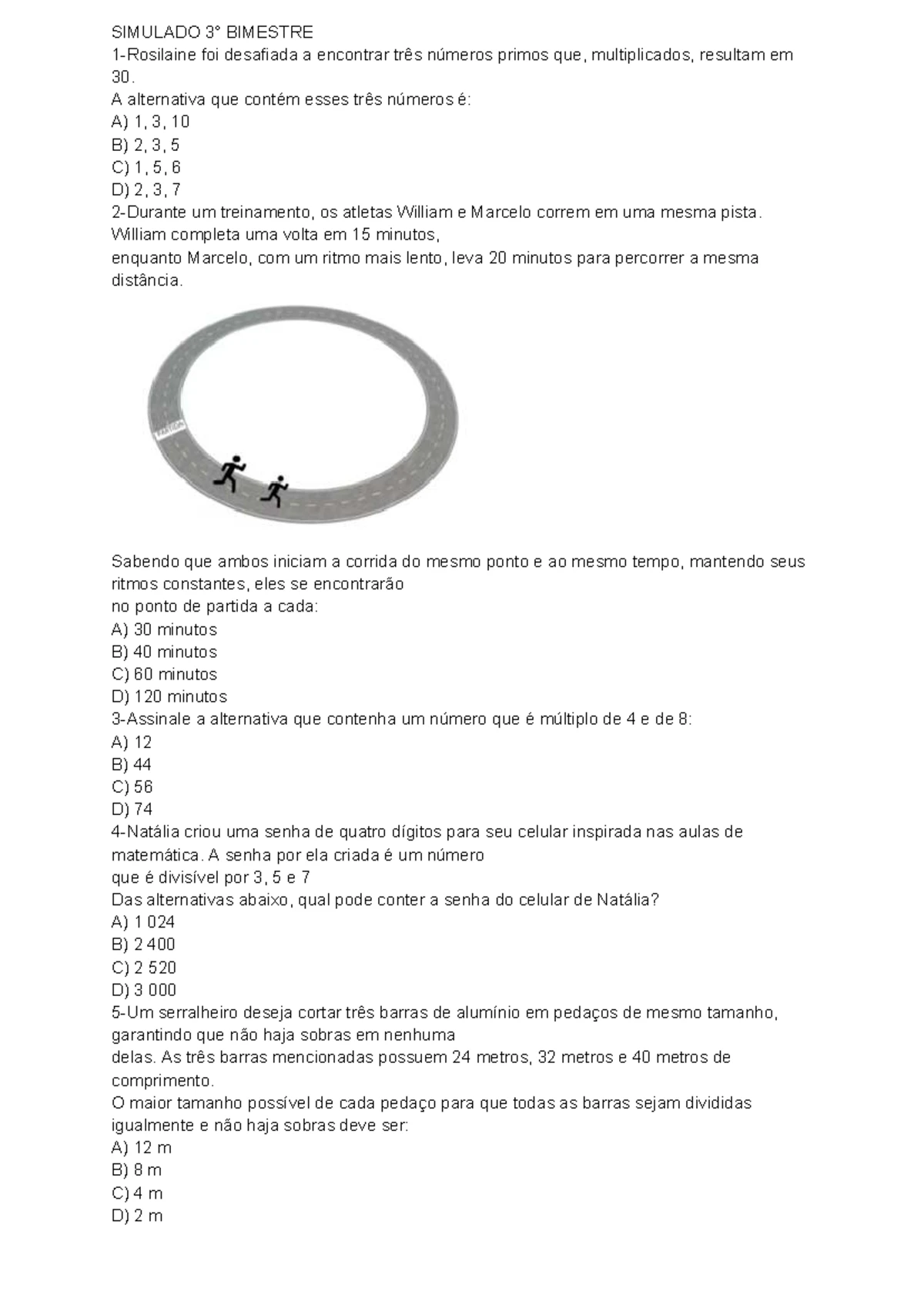 コマ◎おまとめ割あります様 ⭐︎オーダーページ⭐︎bag５点＋底板２点 計7点 Lista de Exercícios de Matemática - 7º Ano - Inteiros e Operações