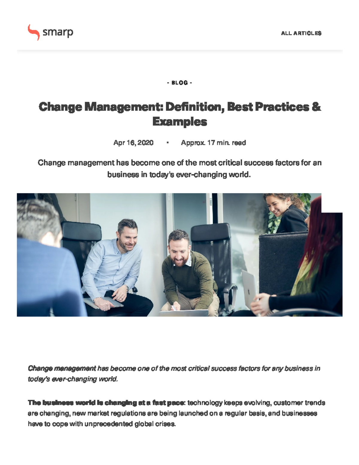 Change Management: Definition, Best Practices & Successful Examples ...