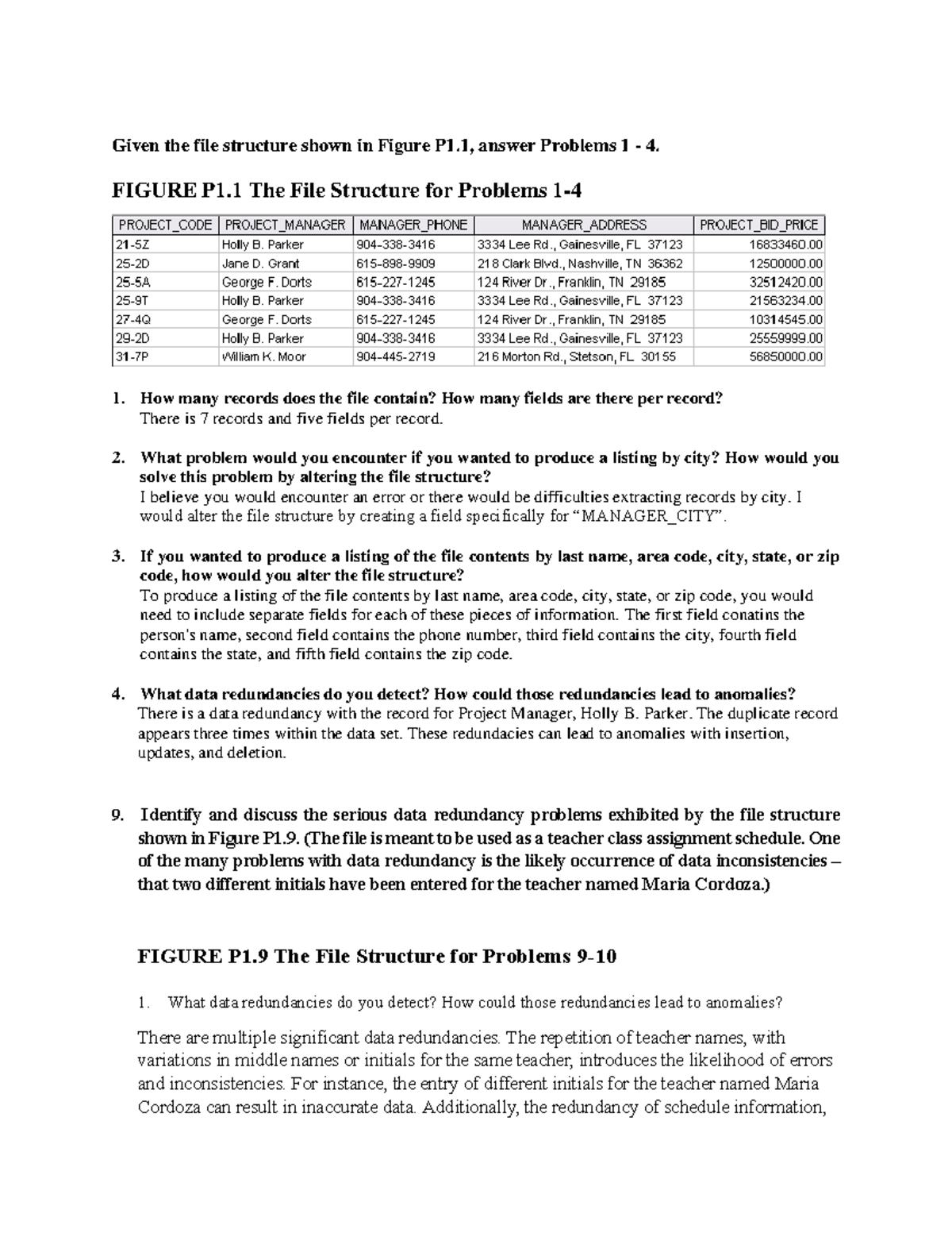 Chapter 1 - Home Assignment: File Structure Problems Analysis - Studocu