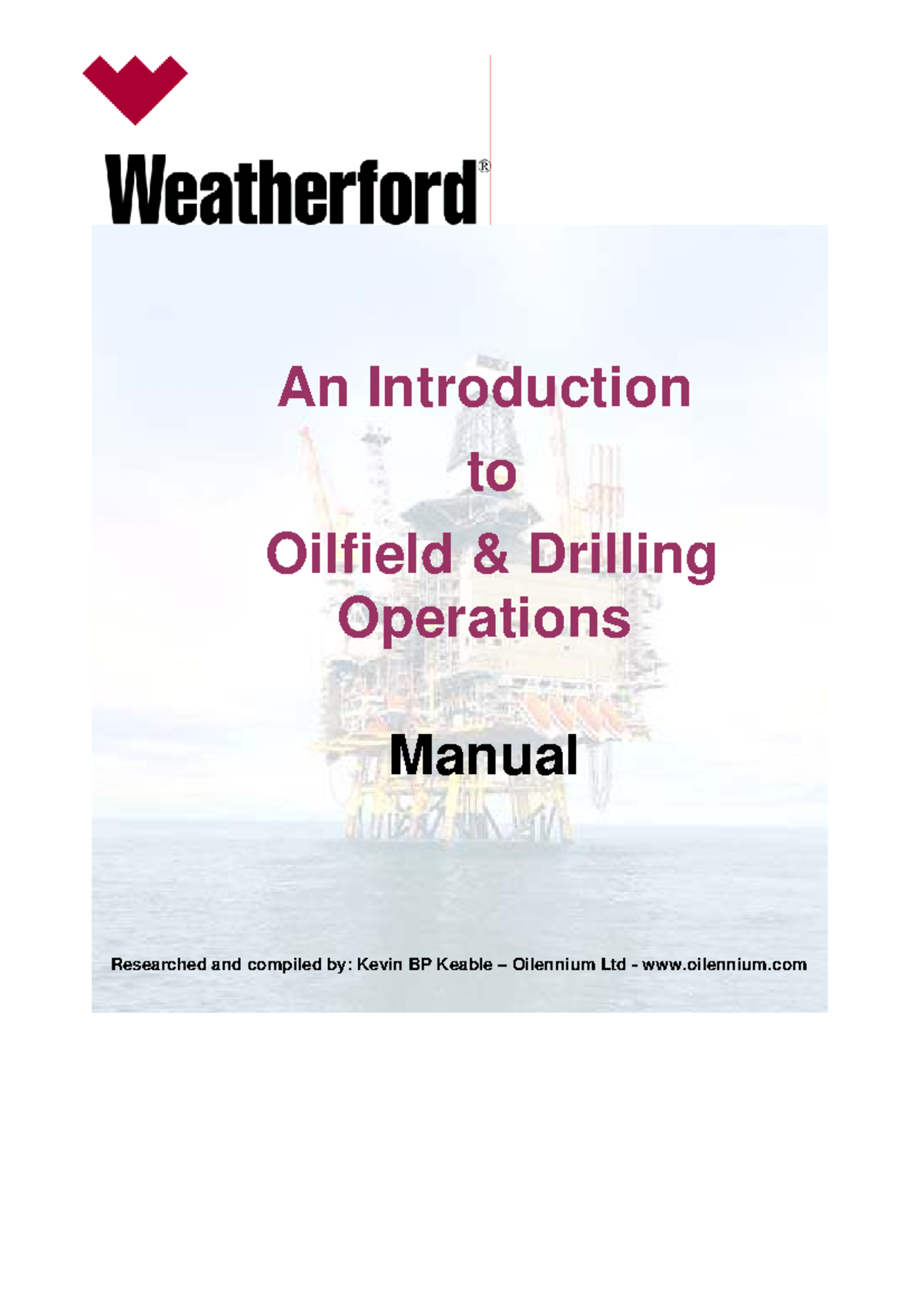 Drilling Engineering 1700458492: Comprehensive Operations Manual - Studocu