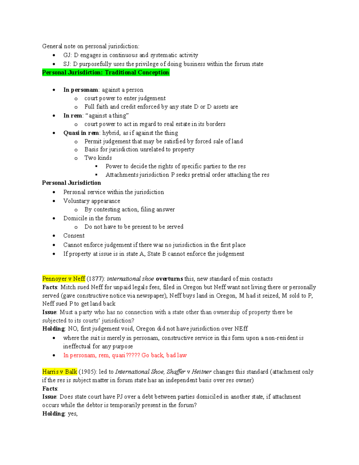 Personal Jurisdiction: Insights on Modern Standards and Cases (Law 101 ...