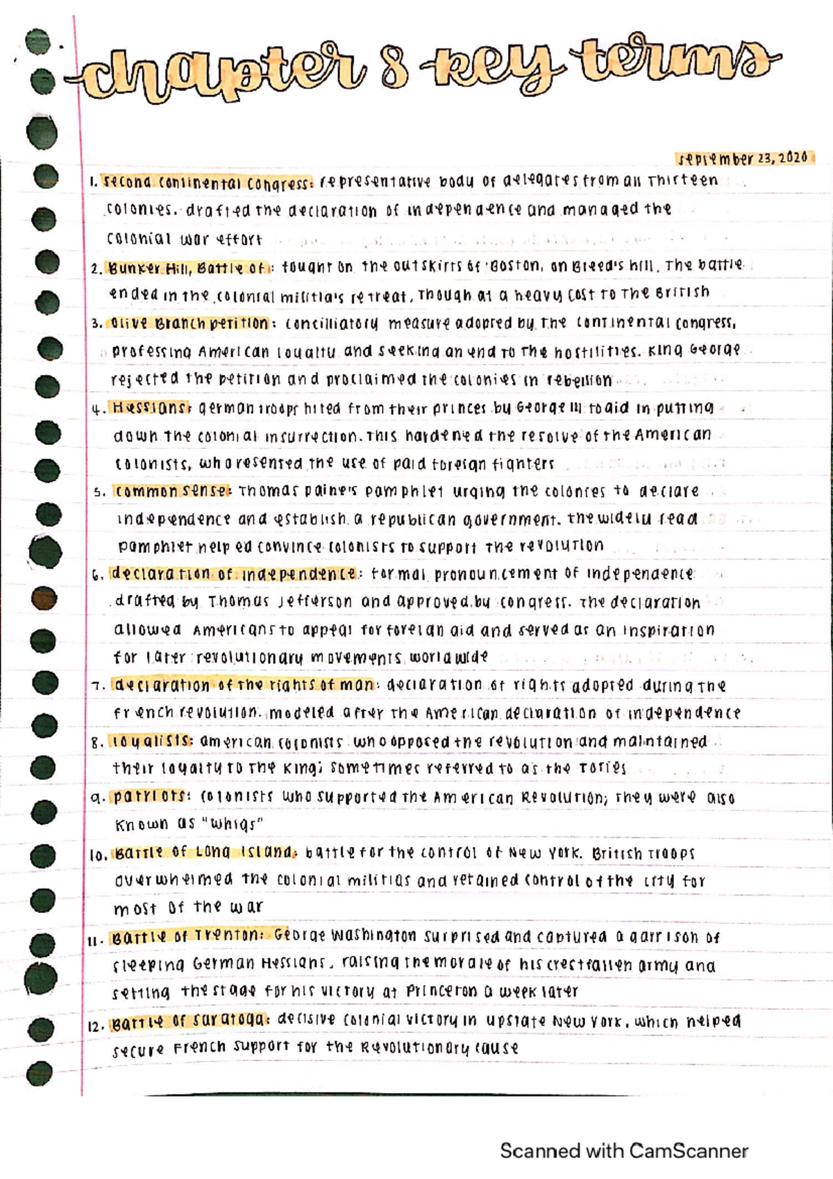 Chapter 8: Key Terms and Questions Overview - Studocu