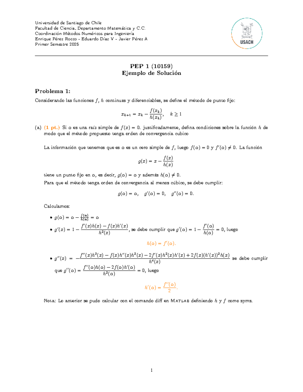 PEP 1 (10159) - Solución de Problemas de Análisis Matemático - Document Preview