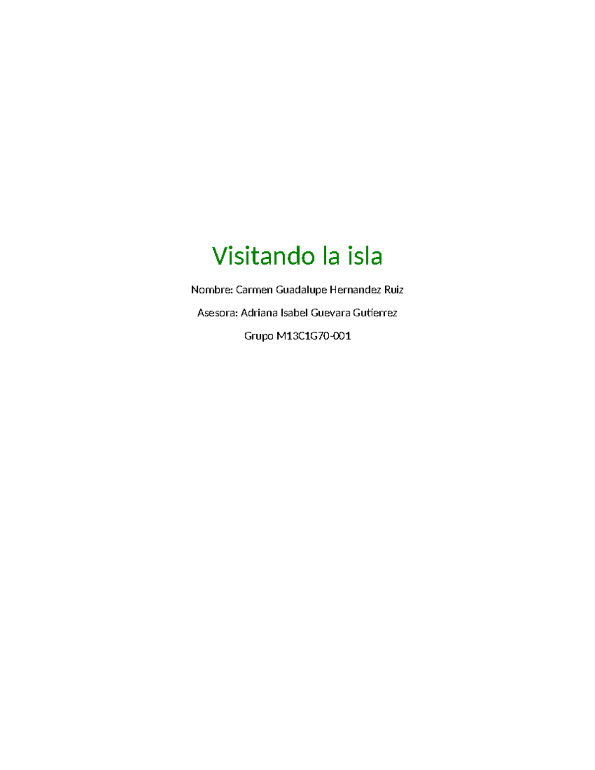 Crecimiento Poblacional de Tortugas en la Isla M13S1AI1 - Studocu