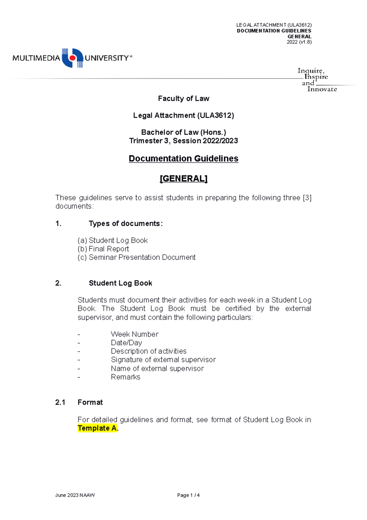 13.1. TRI 2230 ULA3612 Doc Guidelines (general) - DOCUMENTATION ...