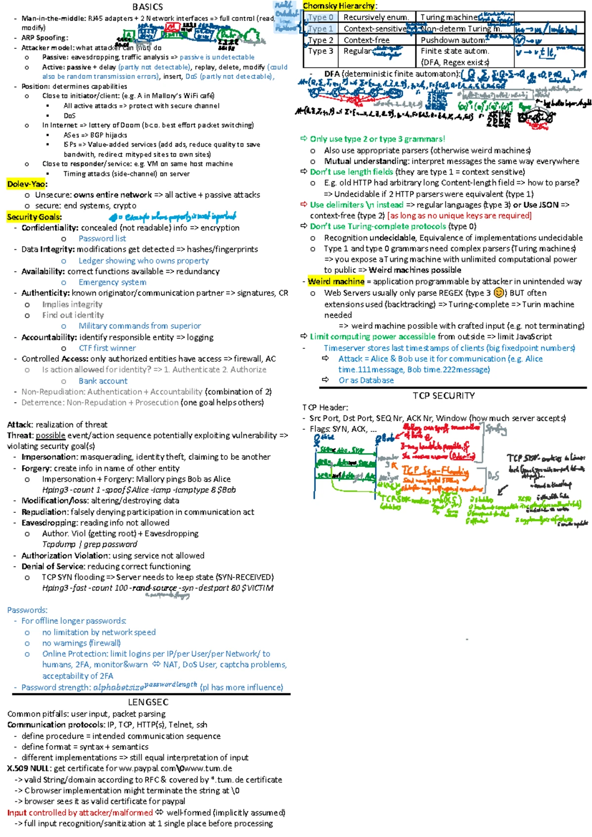 Netsec 3 - Exercise 3: Network Security Exam Overview - Studocu