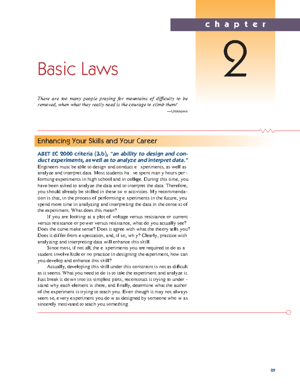 Chapter 2: Basic Laws of Electrical Circuits (ENGR 101) - Studocu