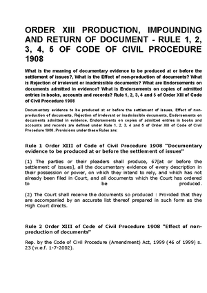 Code of Civil Procedure UPSC - Code of Civil Procedure (CPC) - UPSC ...