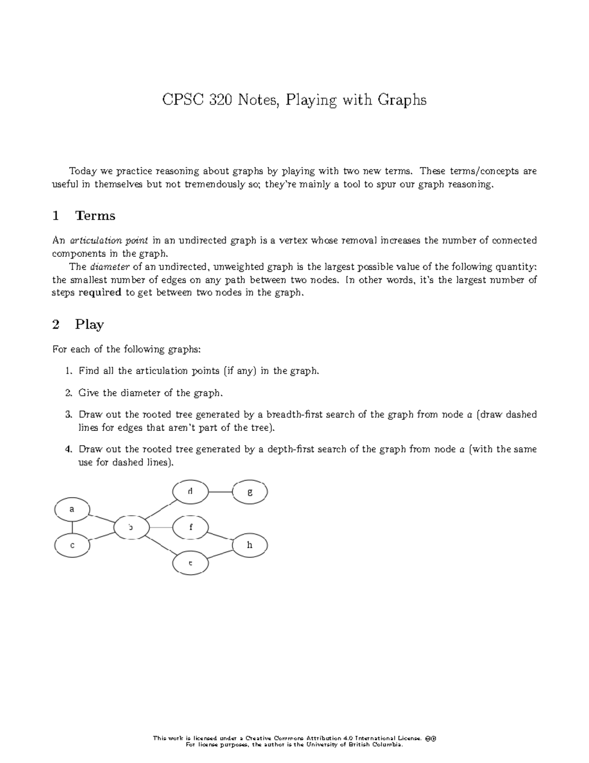 CPSC 320 Final Exam Notes: Understanding Graphs and Algorithms - Studocu