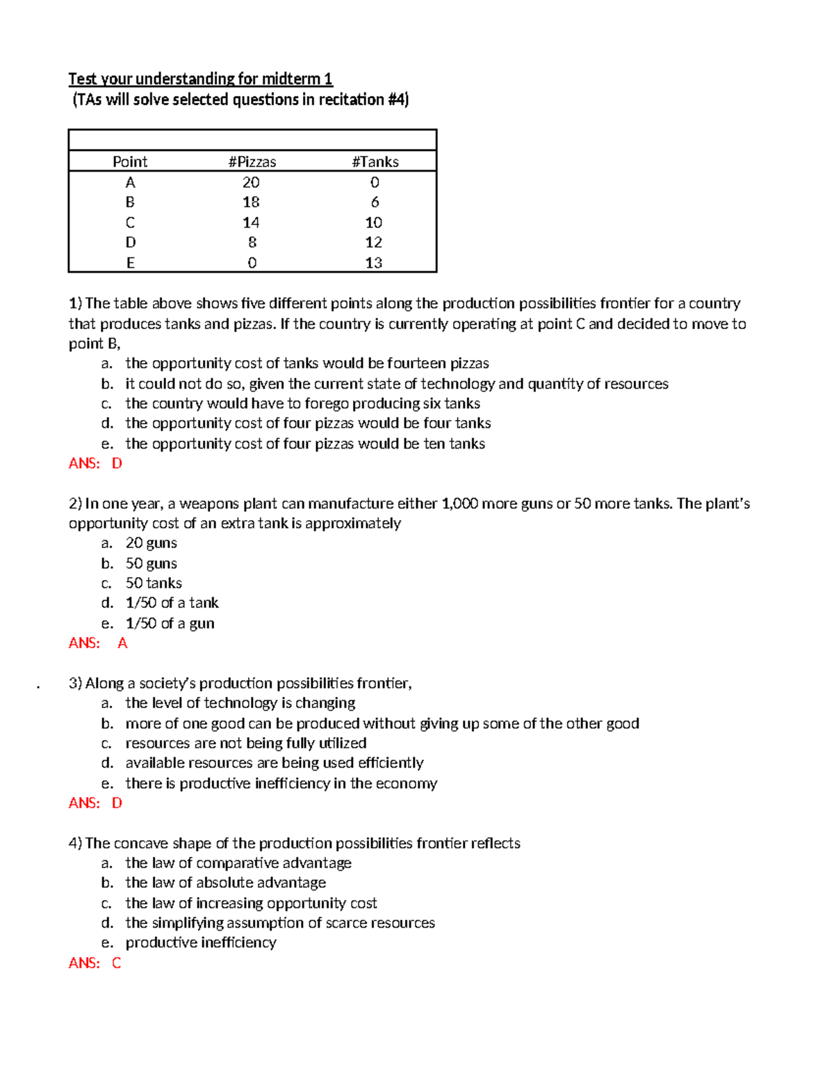 Practice exam 1 With Answers - Test your understanding for midterm 1 ...