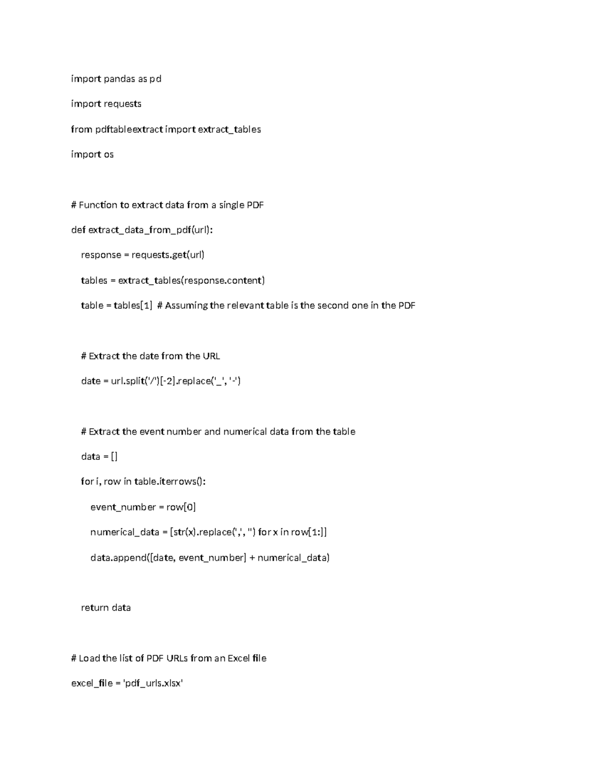 Code Client Python Script for PDF Data Extraction - Studocu
