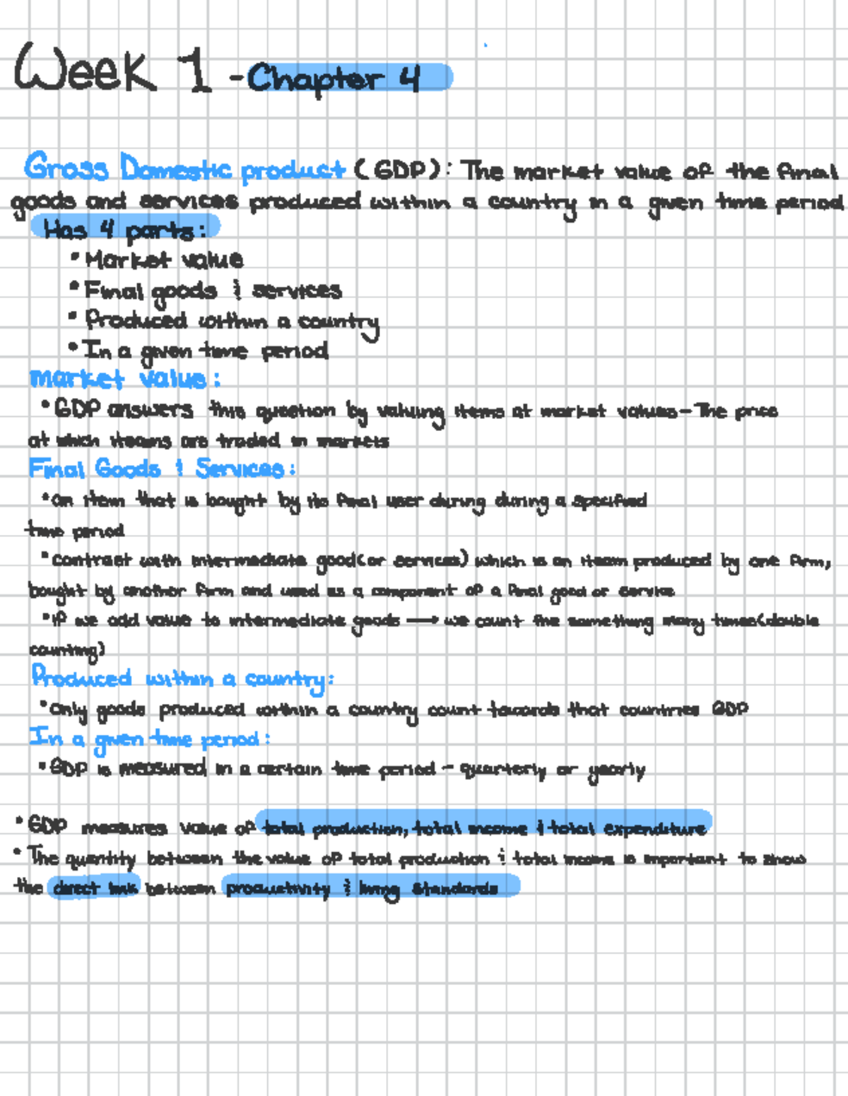 Unemployment, Inflation, and GDP Analysis - Econ 101 Lecture Notes ...