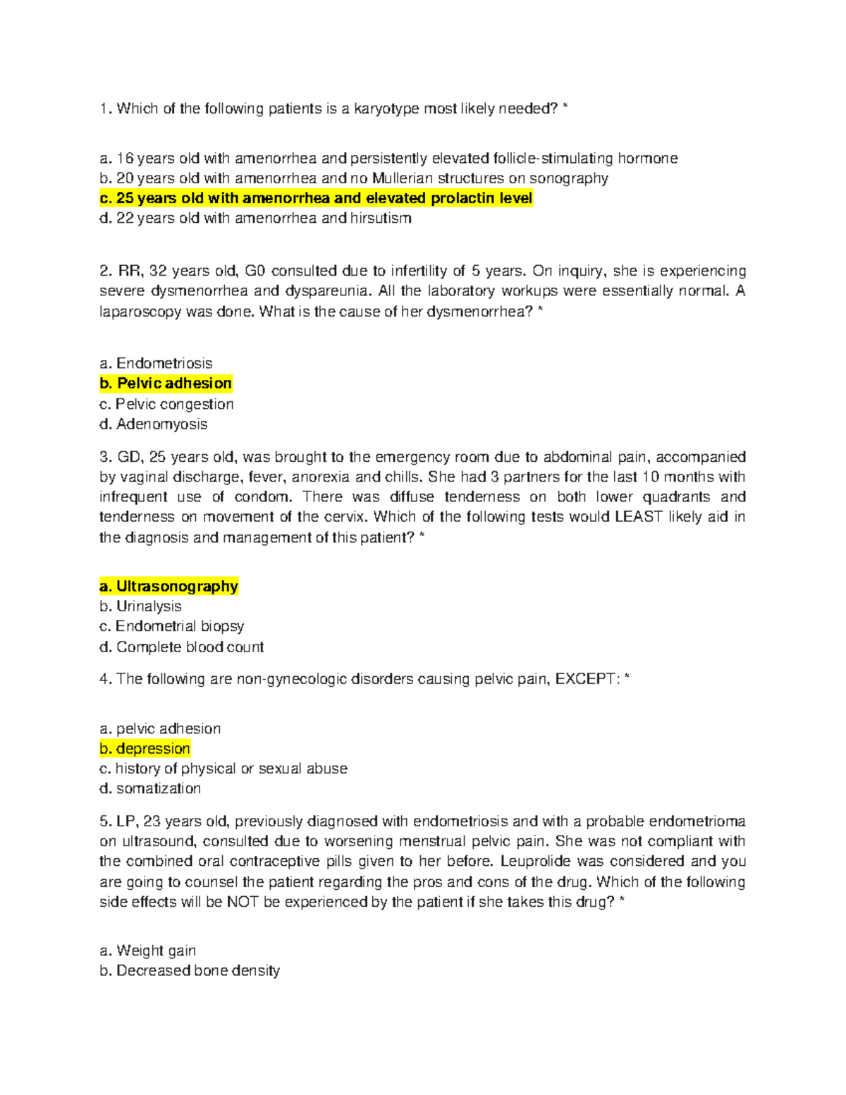 Geriatric Psychiatry Exam Review: Medical Insights Part 3 - Studocu